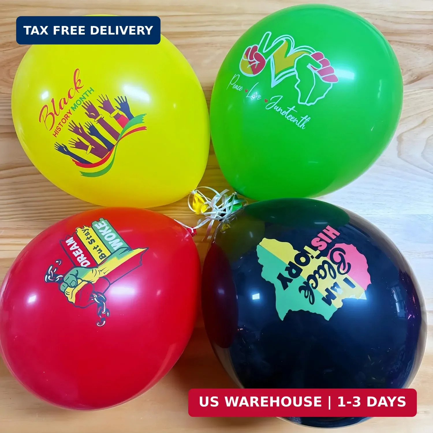 40Pcs Juneteenth/Freedom Day Black History Balloons (Black/Yellow/Red/Green) – A