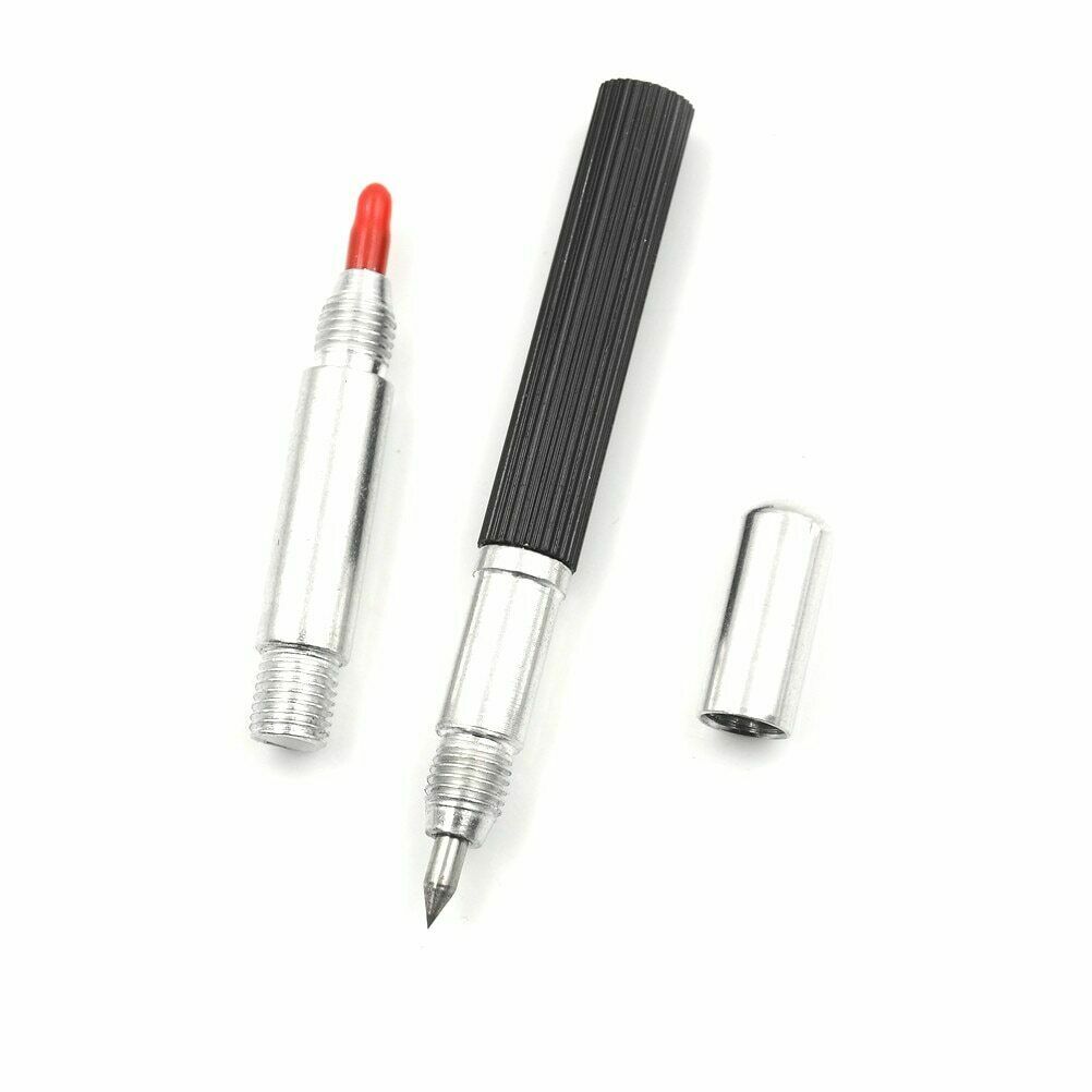 2Pcs Engraving Pen Glass Metal Wood Engraver Scribe Tool Portable Pocket Diamond