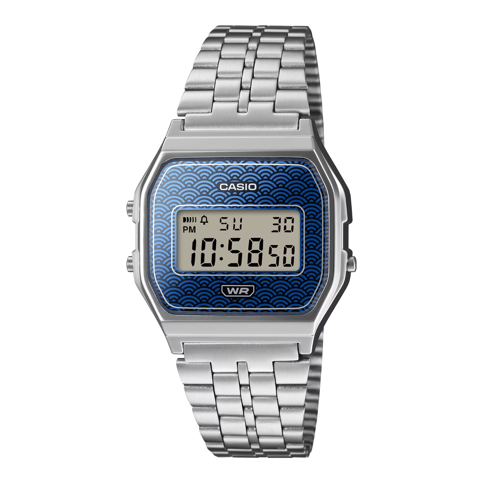 【unopened】 CASIO CLASSIC Series A159WEVJ-2JR Quartz blue Silver 33mm 45g