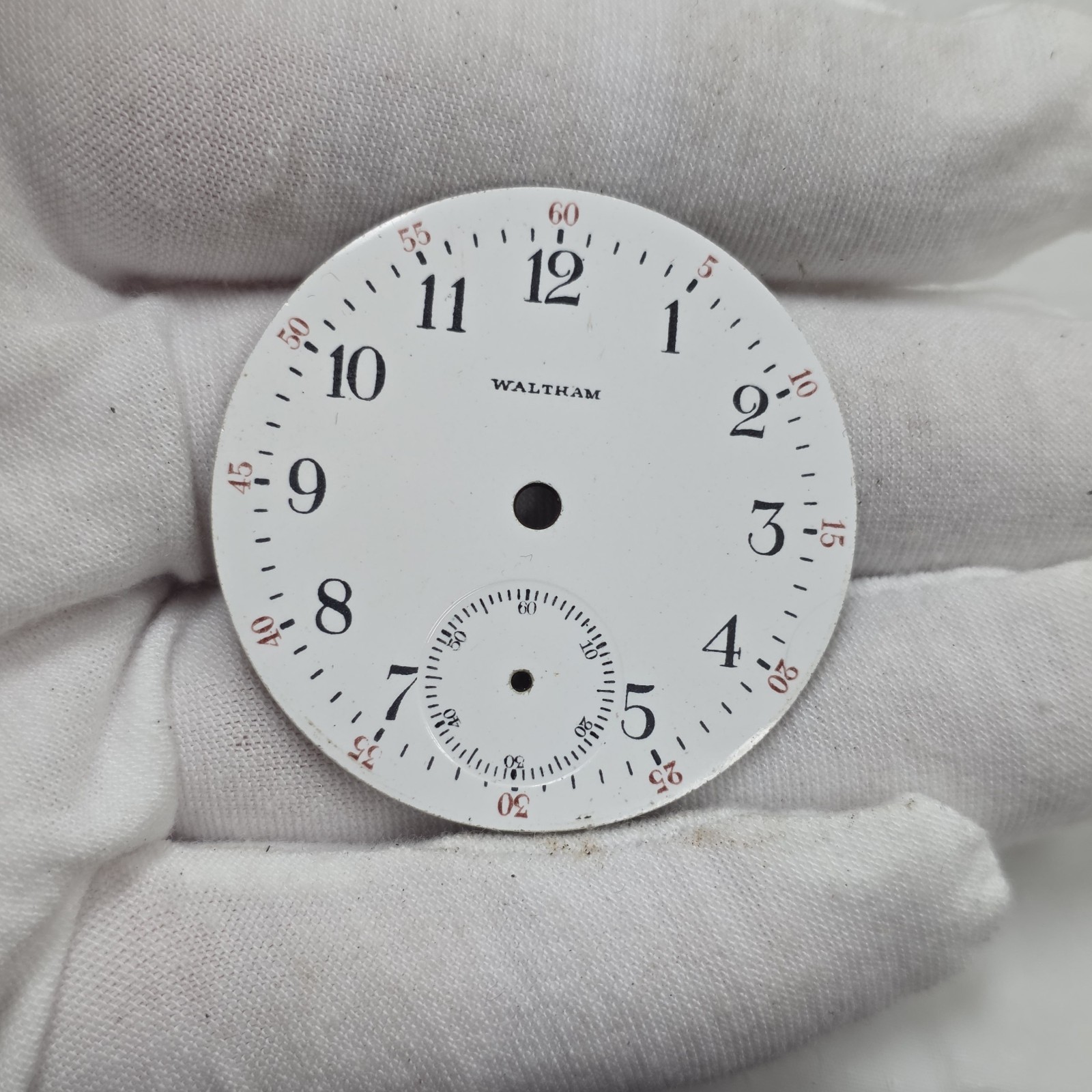 Antique Pocket Watch Dial Arabic Numerals 42.1mm