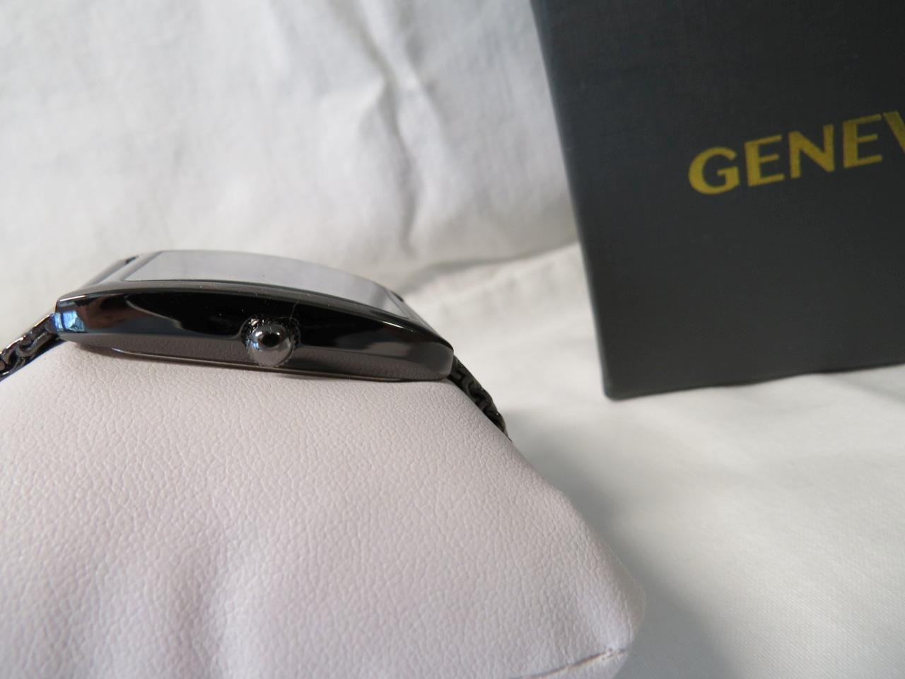 Men’s Geneva Clou de Paris Gray Gun Metal Bracelet Watch KH8052GU New in case
