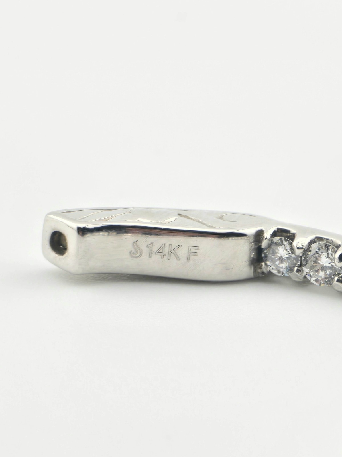 14KW DIAMOND ~3CTW ~H-I ~SI1 3/8 34MM INSIDE OUTSIDE HOOP EARRINGS – 796636