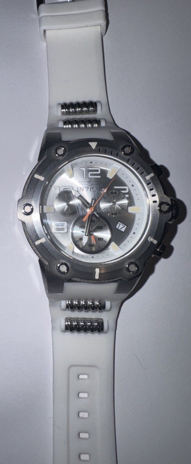 Invicta Men’s Speedway Quartz Stainless Steel and Silicone Casual Watch 51mm