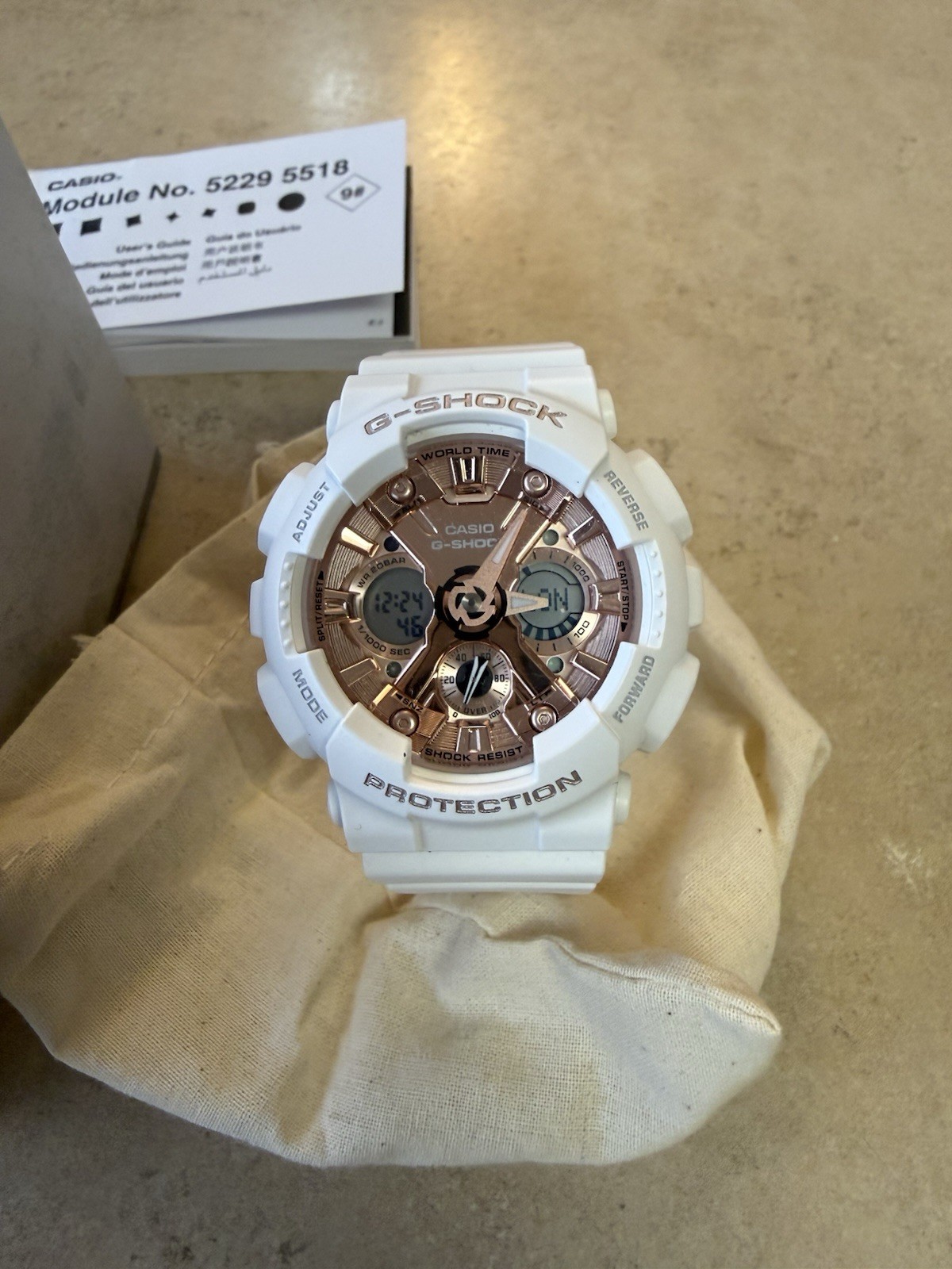 Casio G-Shock Women’s Analog Digital Display Quartz White Watch