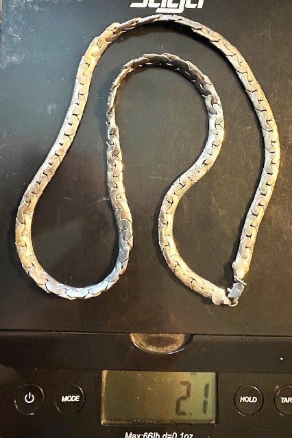Chain 925 Sterling Silver 24 inches Long Necklace & 8 inches Bracelet Jewelry