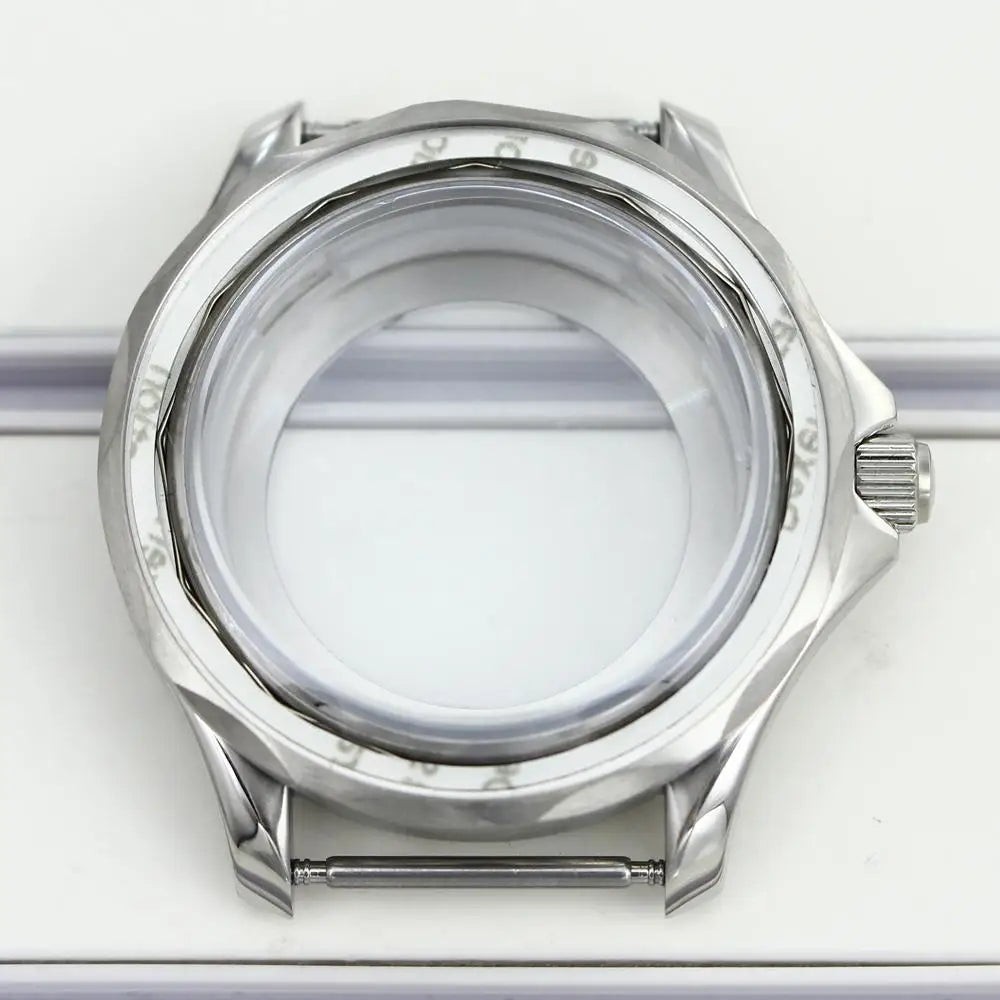 41mm Watch Case Strap Waterproof for Seamaster NH34 NH35 NH36 fit 30.5mm Dial