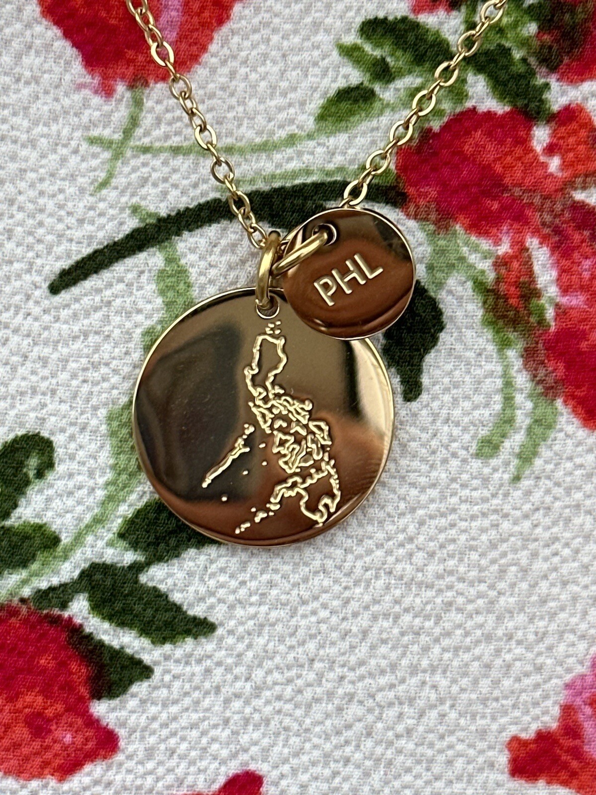 Philippines PHL Country Necklace Charm LDS Sister Missionary Mom Statesman Ties
