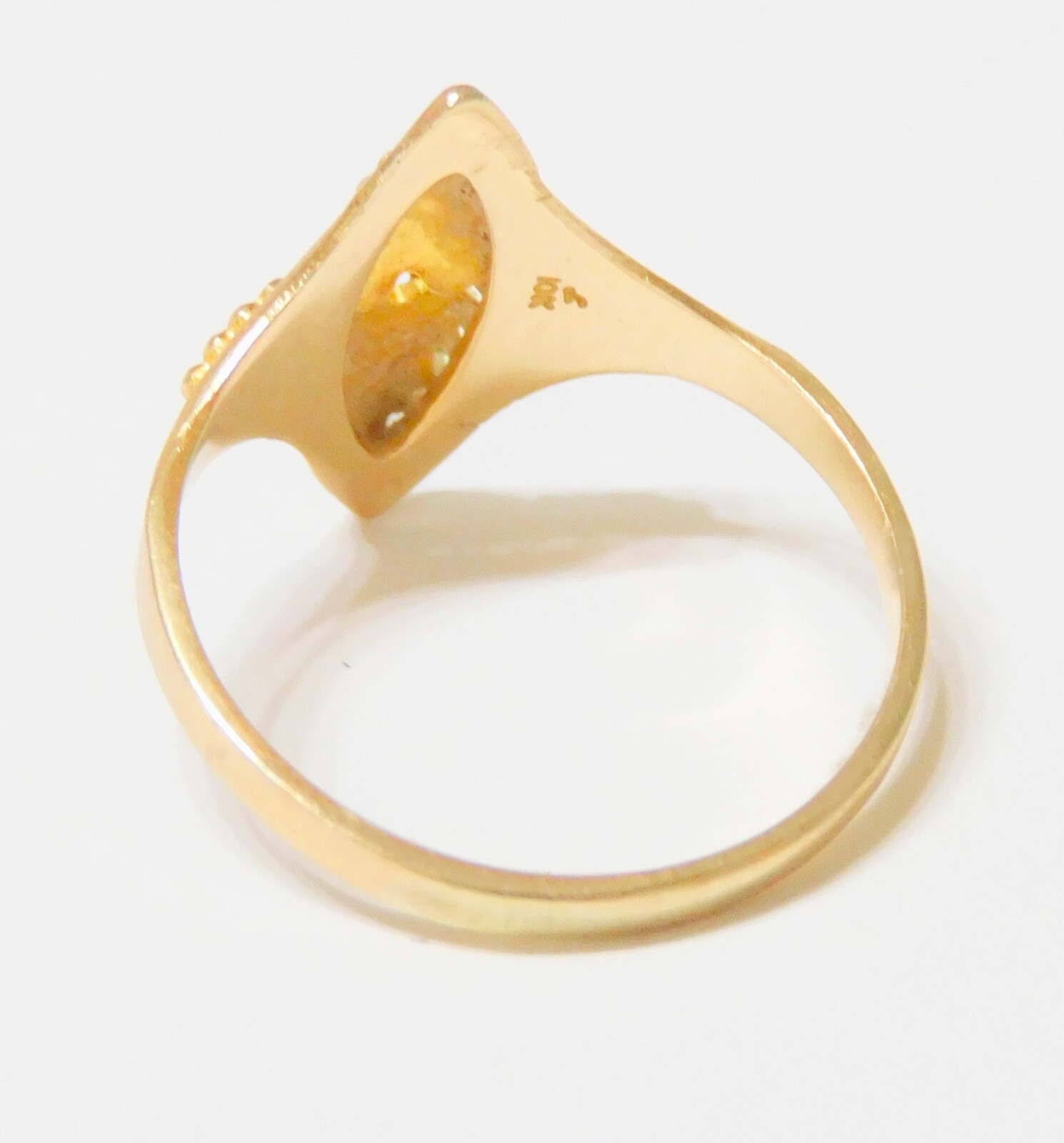 Black Hills Gold 10k Landstrom’s Two Leaf Long Ring Size 6 1/2
