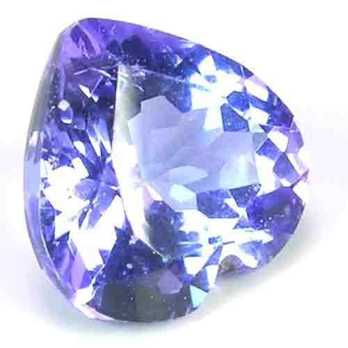 SYMMETRICAL NATURAL PURPLE BLUE COLOR TANZANITE GEM – HEART SHAPE
