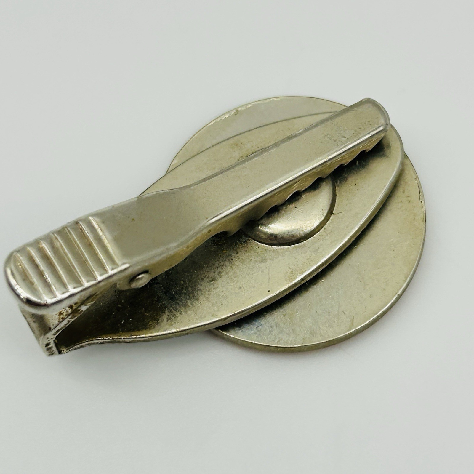 VINTAGE 2004 Tapirs Cup Tie Bar Pin Japan Silver Toned Orange Antique Logo Mens