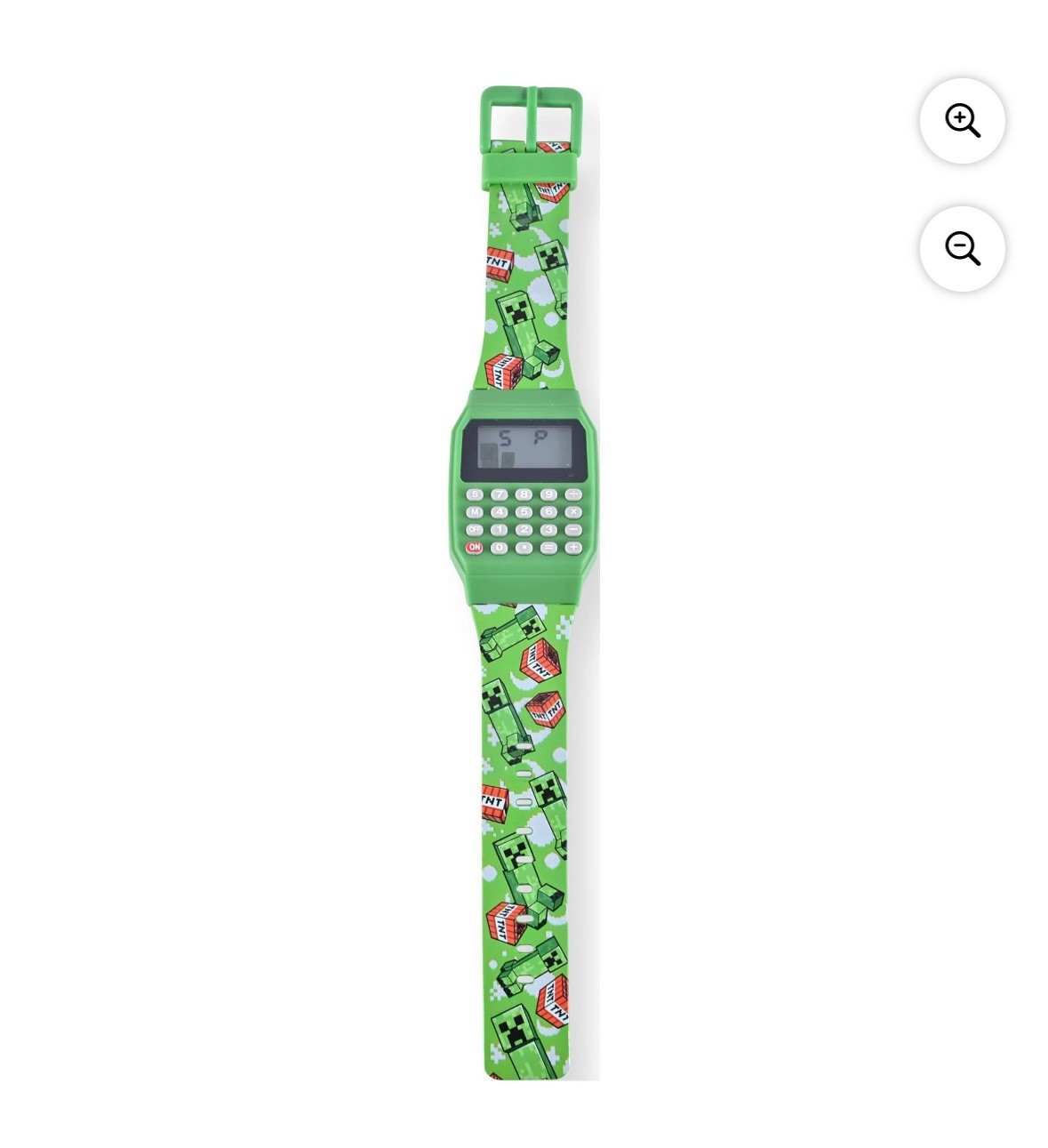 Minecraft Unisex Child Watch with Plastic Strap Color Green (MIN4177WM)