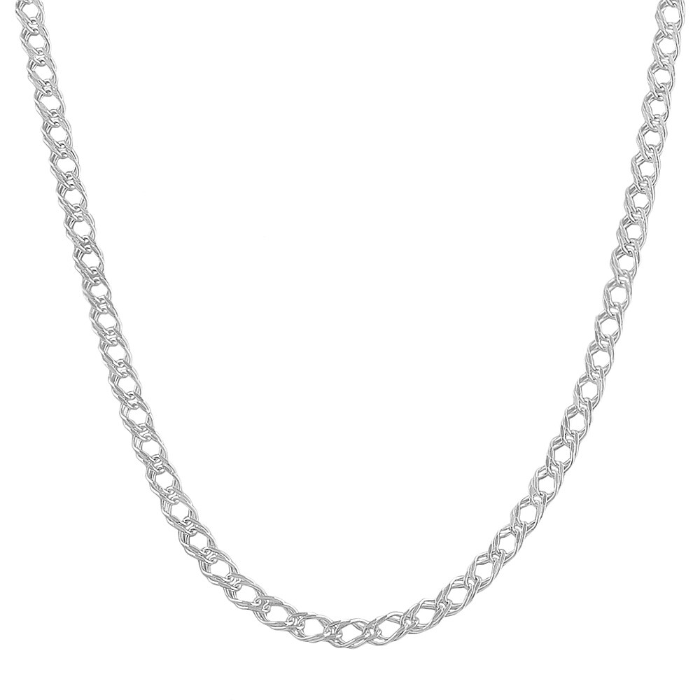 New 1.2mm Silver Plated Thin Curb Chain Necklace 17″ 20″ 24″ 28″