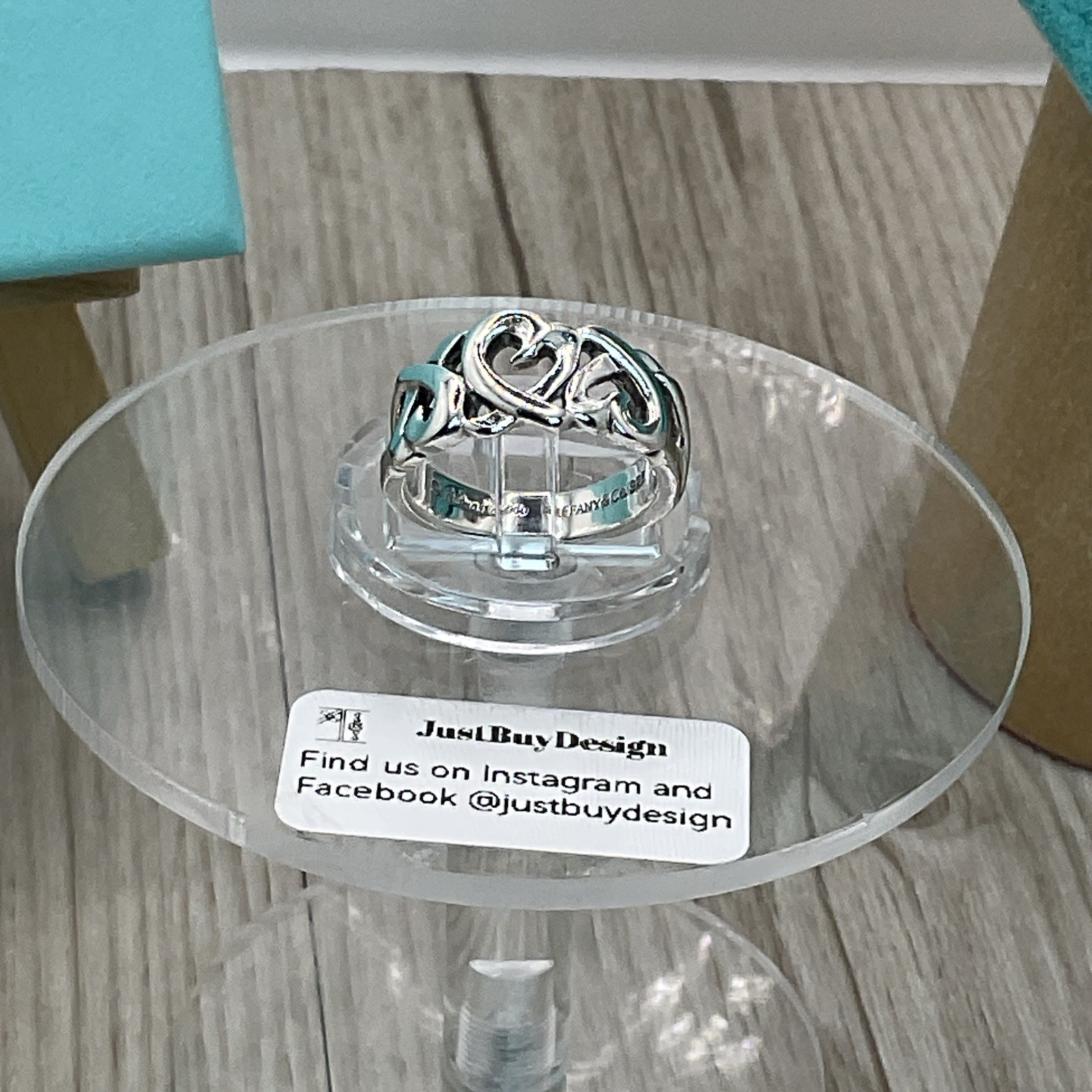 Tiffany & Co. Palomo Picasso Loving Hearts Ring. Size: K US: 5 U: 50 No: 10