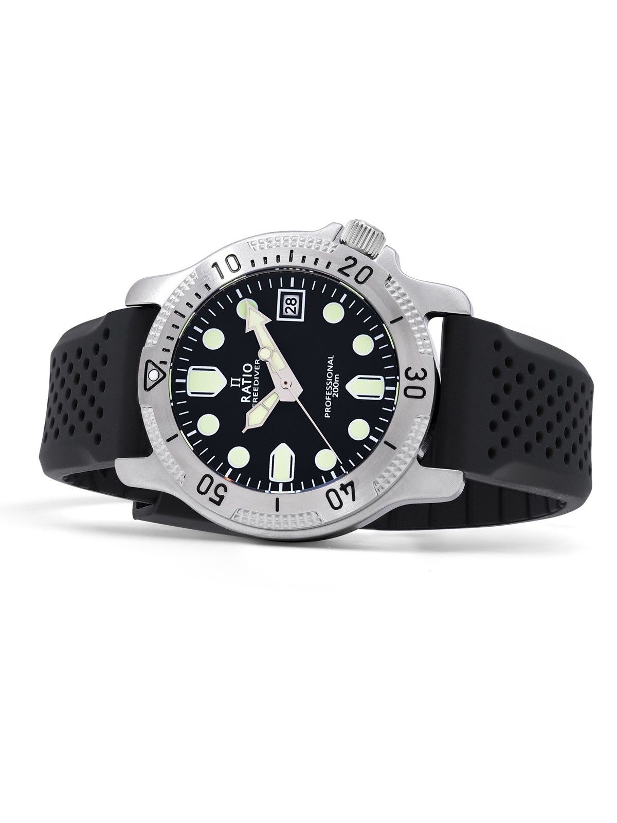 Ratio FreeDiver Professional Sapphire Black Dial Quartz RTF021 200M Men’s Watch