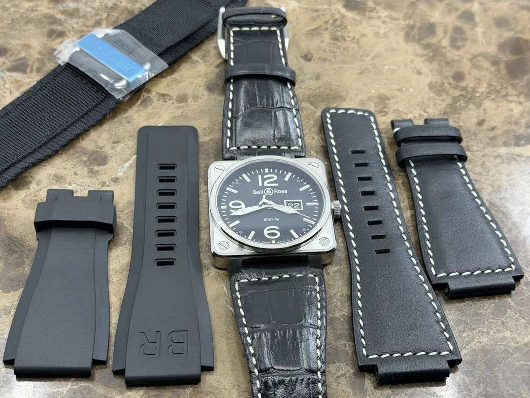 Bell & Ross BR01-96 Big Date Automatic 46mm with 4 sets of Straps Box Booklets