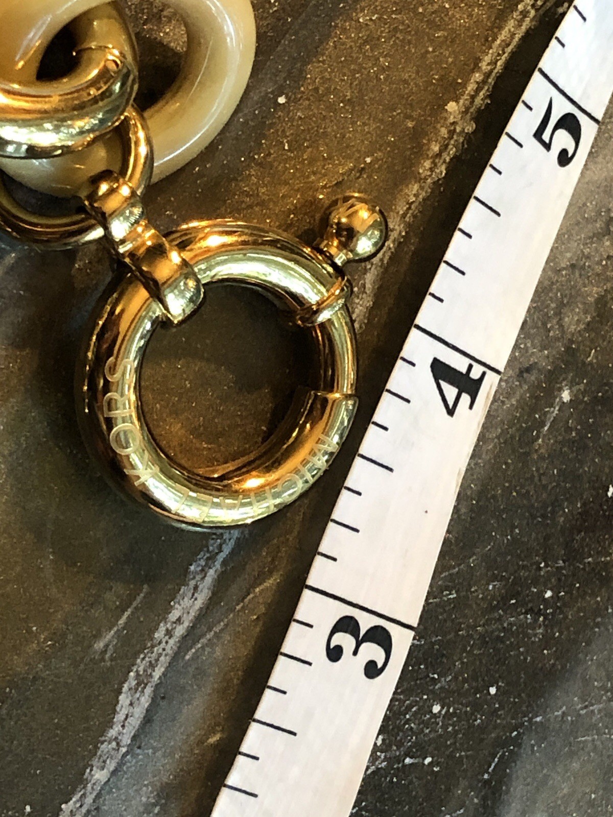 🍯✨RARE NOS w/ Box VINTAGE MICHAEL KORS Gold Chain Link CHARM BRACELET WATCH 🛍️