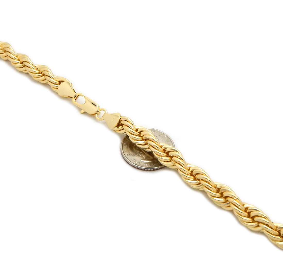 Men’s 10mm Rope Chain HIP HOP RUN DMC Necklace 30″ inch