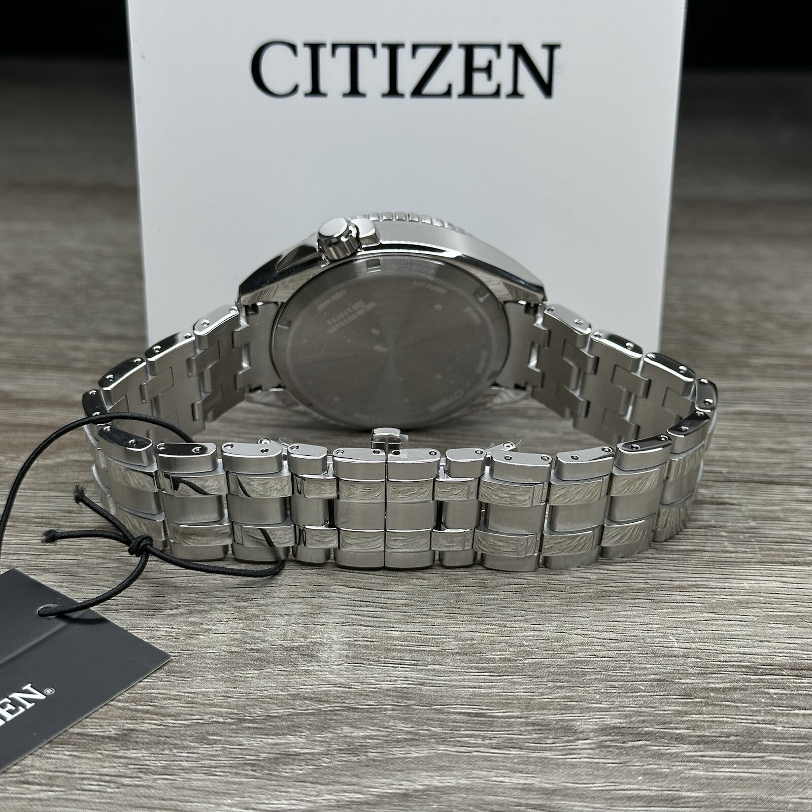 MSRP $525✅Citizen Eco-Drive Carson Silver Steel Blue Date Men’s Watch AW1770-53L