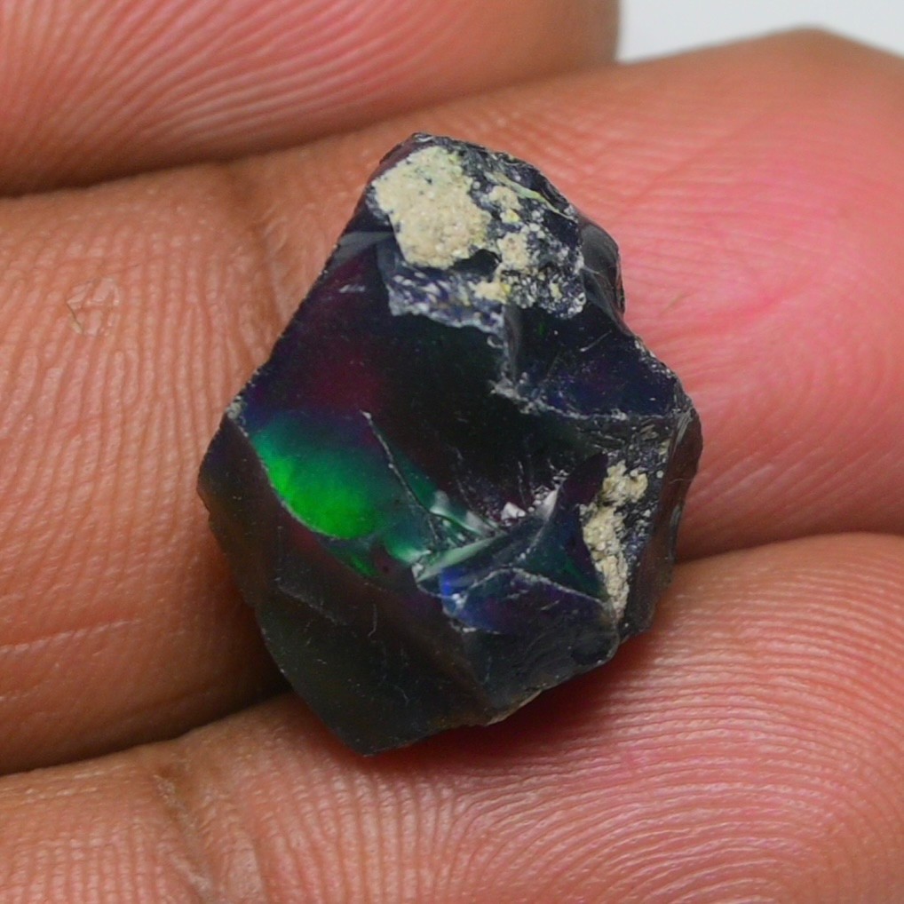 Natural Ethiopian Black Opal Rough 8.90 Ct – Ideal for Jewelry, Welo Fire Opal