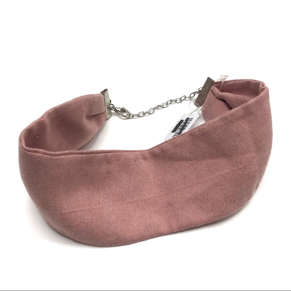 Free People Dusty Pink Choker Necklace Adjustable Soft