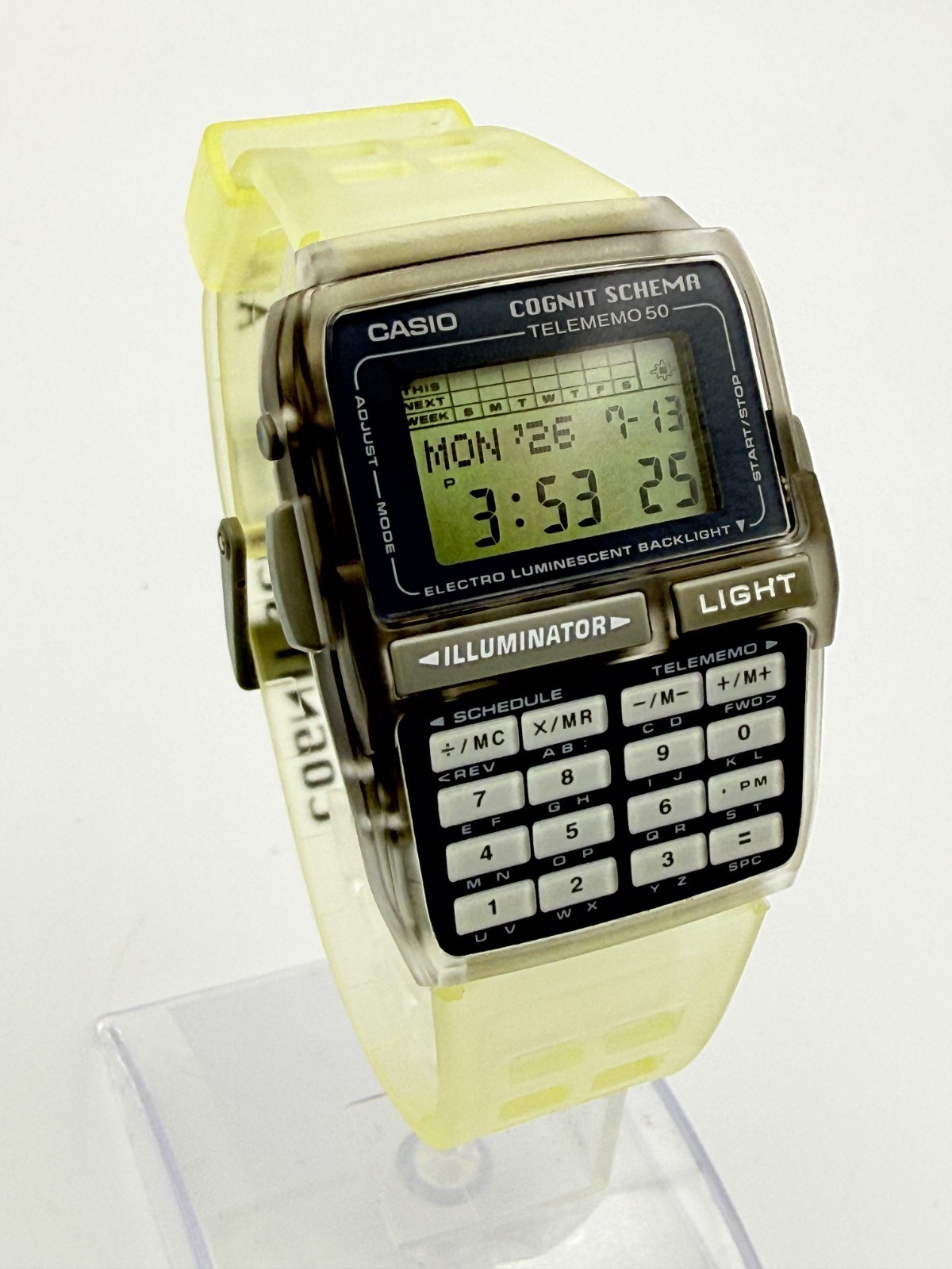 CASIO DBC-63 Cognit Schema Nazca Data Bank Digital Calculator Watch – Rank A