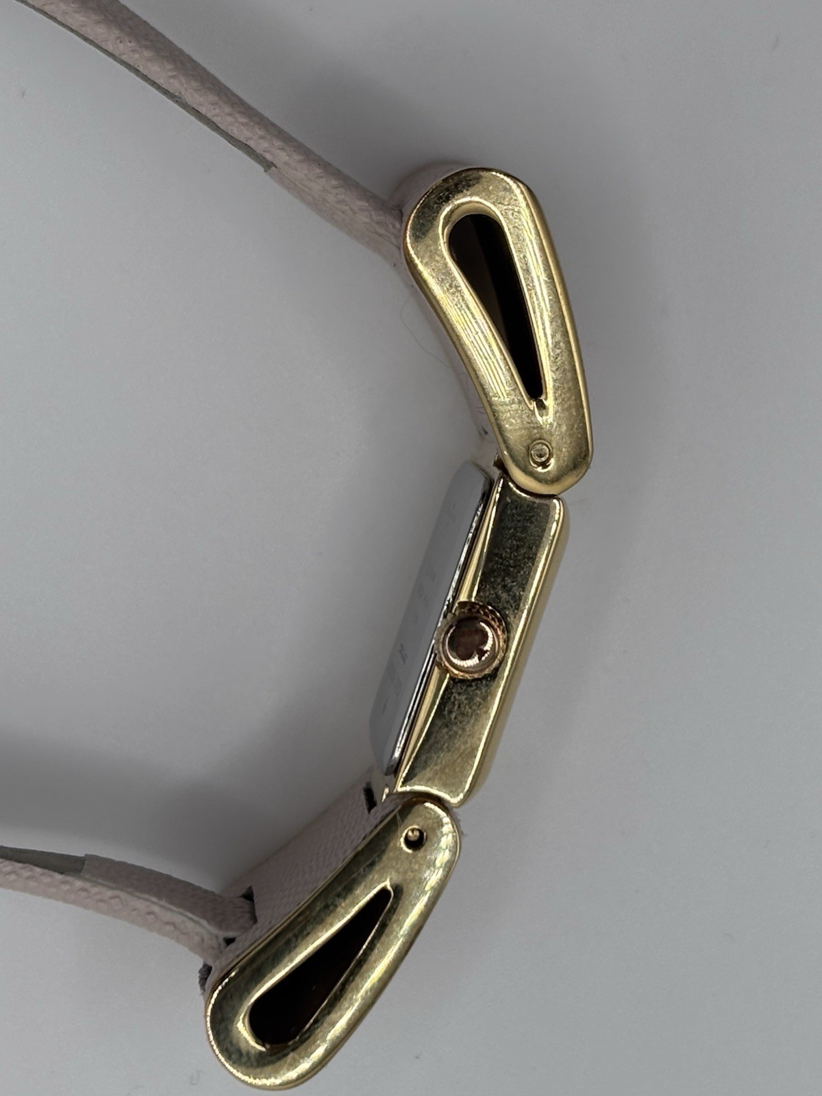Kate Spade Bow Shape Watch, Ivory, Saffiano Leather/Gold, Kenmare Working