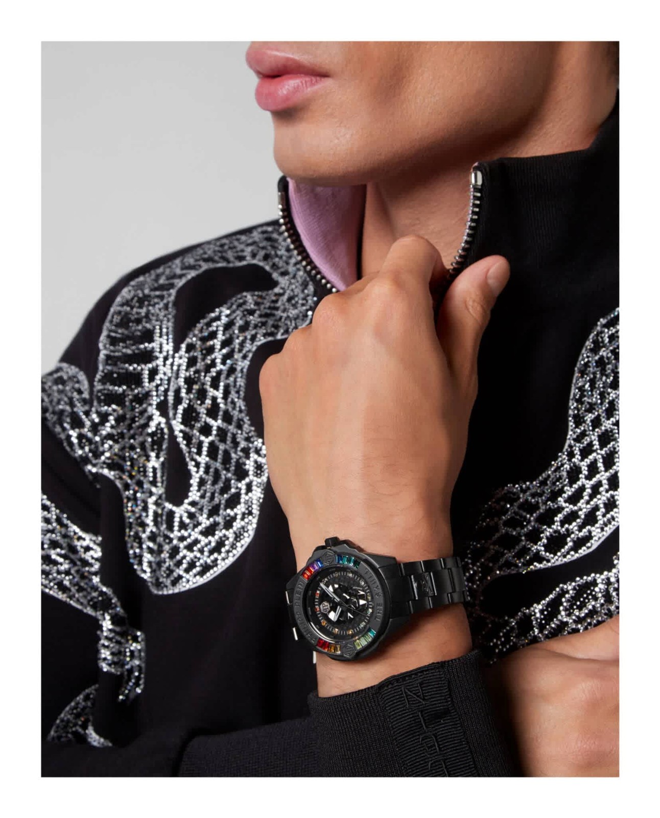 Philipp Plein The Skull Quartz Crystal Black Dial Unisex Watch PWNAA0522