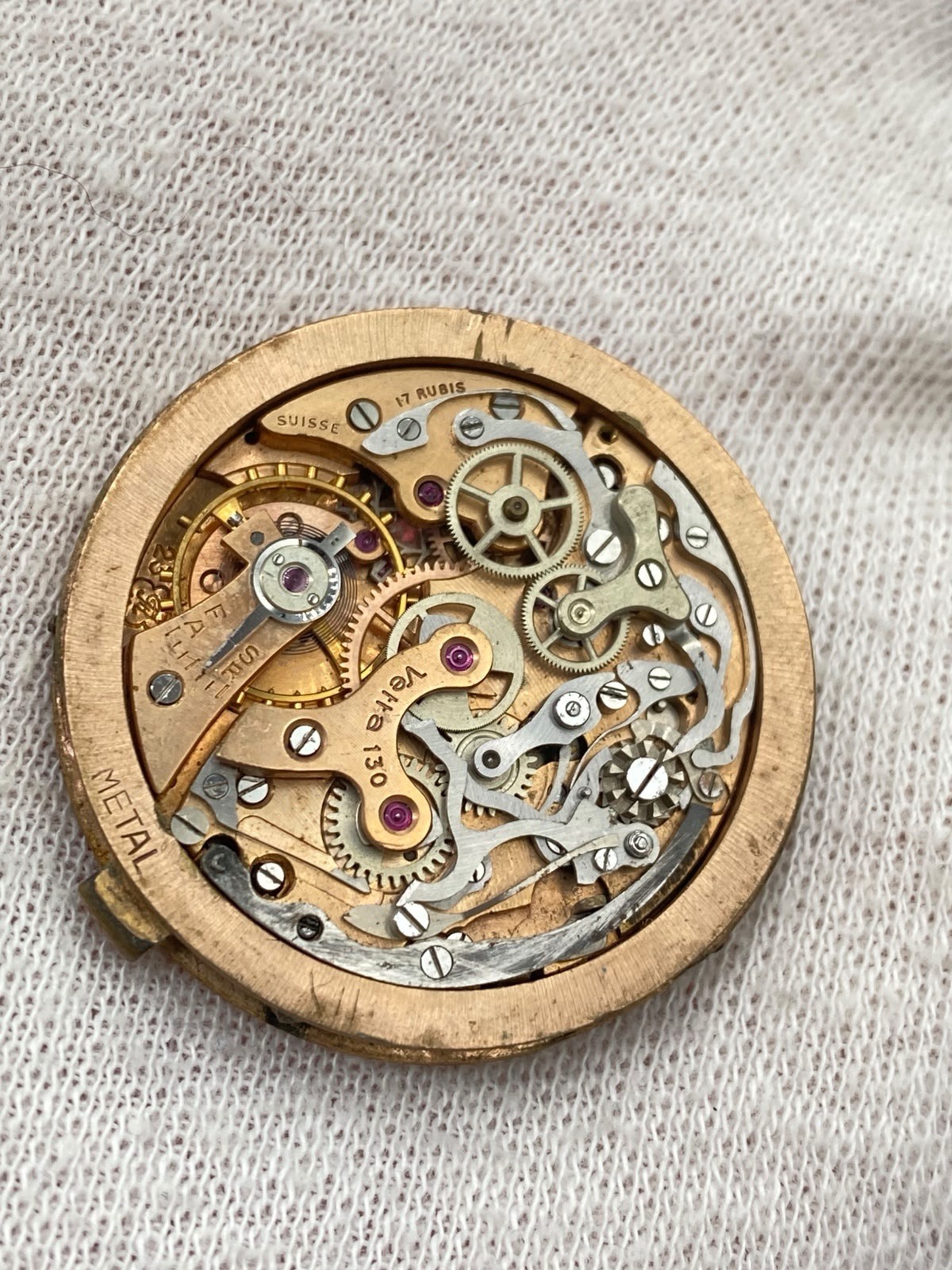 Rare Vintage Vetta 130 Chrono Valjoux 23 Movement spare parts