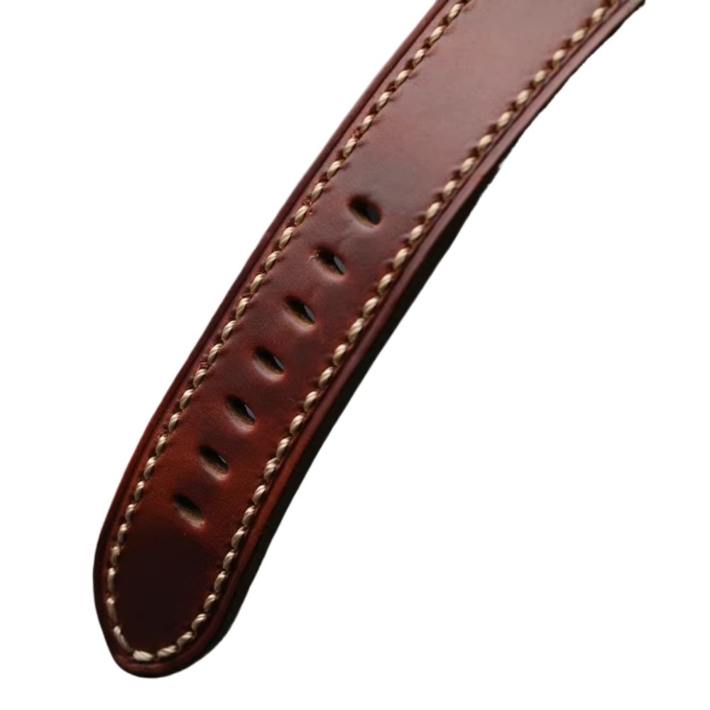 Handmade Oil Wax Genuine Leather Watch Band Strap 18 20 21 22 23 24 25 26mm