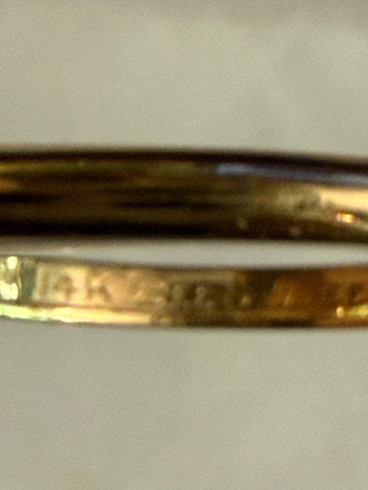 New Old Stock Quality 14kt Gold Engagement Ring Mounting Size 5.75, 2.4 grams