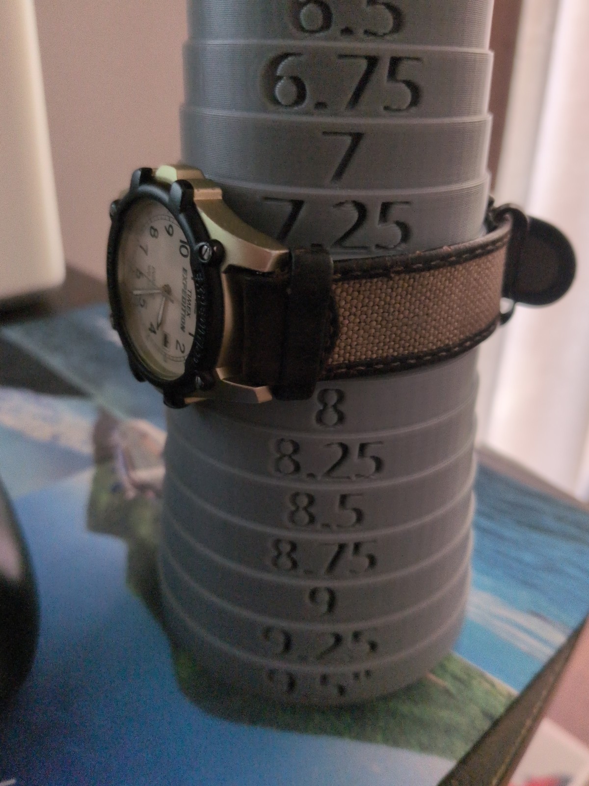 Timex Indiglo Watch Men Silver Black WR 50m Date Brown Beige Strap New Battery