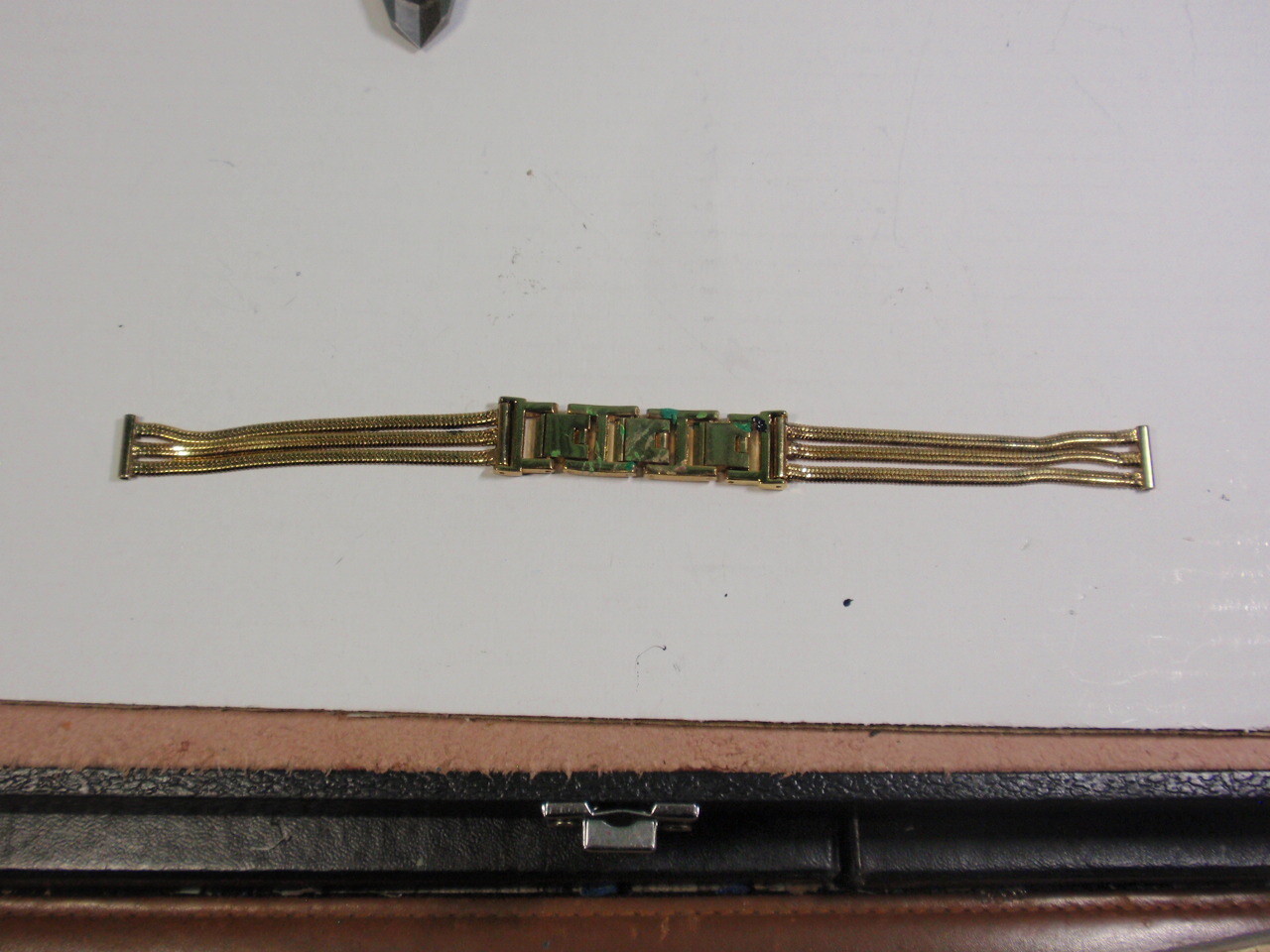 New~ 11.8mm width ~ 6″ to 7.5″ Goldtone S/S mesh cord Lady watch Band #HB 356