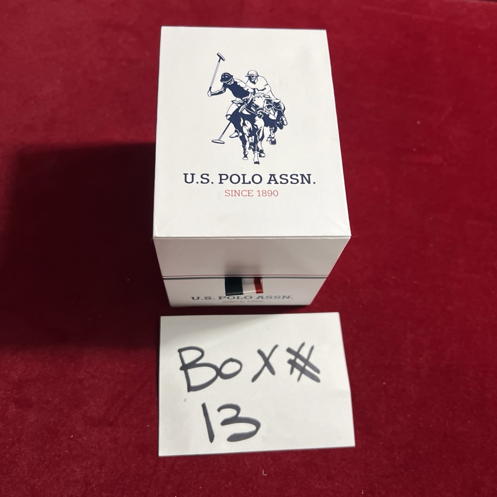 U.S. Polo Assn. Men’s Analog Bracelet Watch Blue Dial with Gold-Tone Bezel