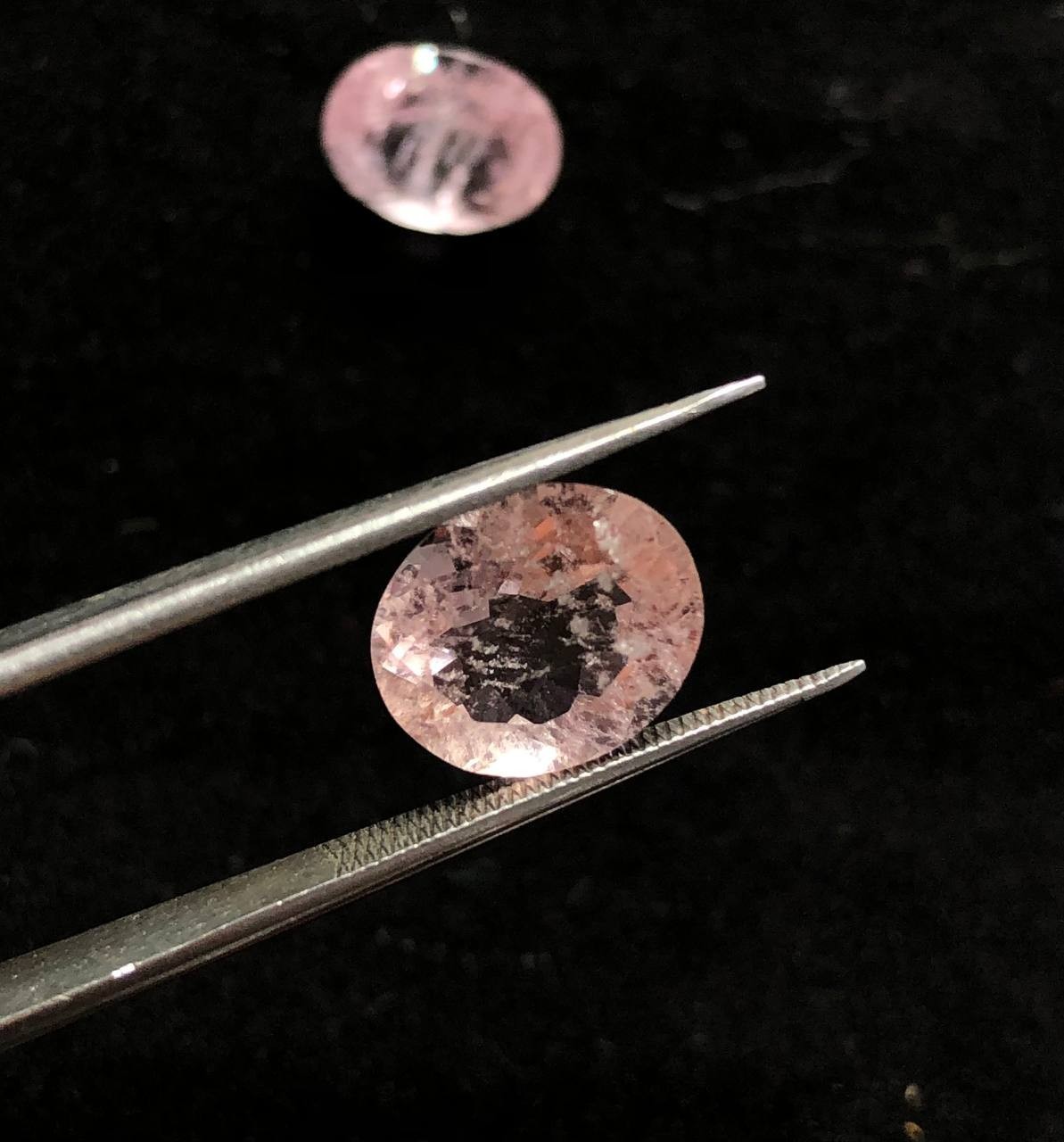 6.80Carat 100% Natural Pink Morganite Oval Faceted Gemstone 9x11x6mm From Africa