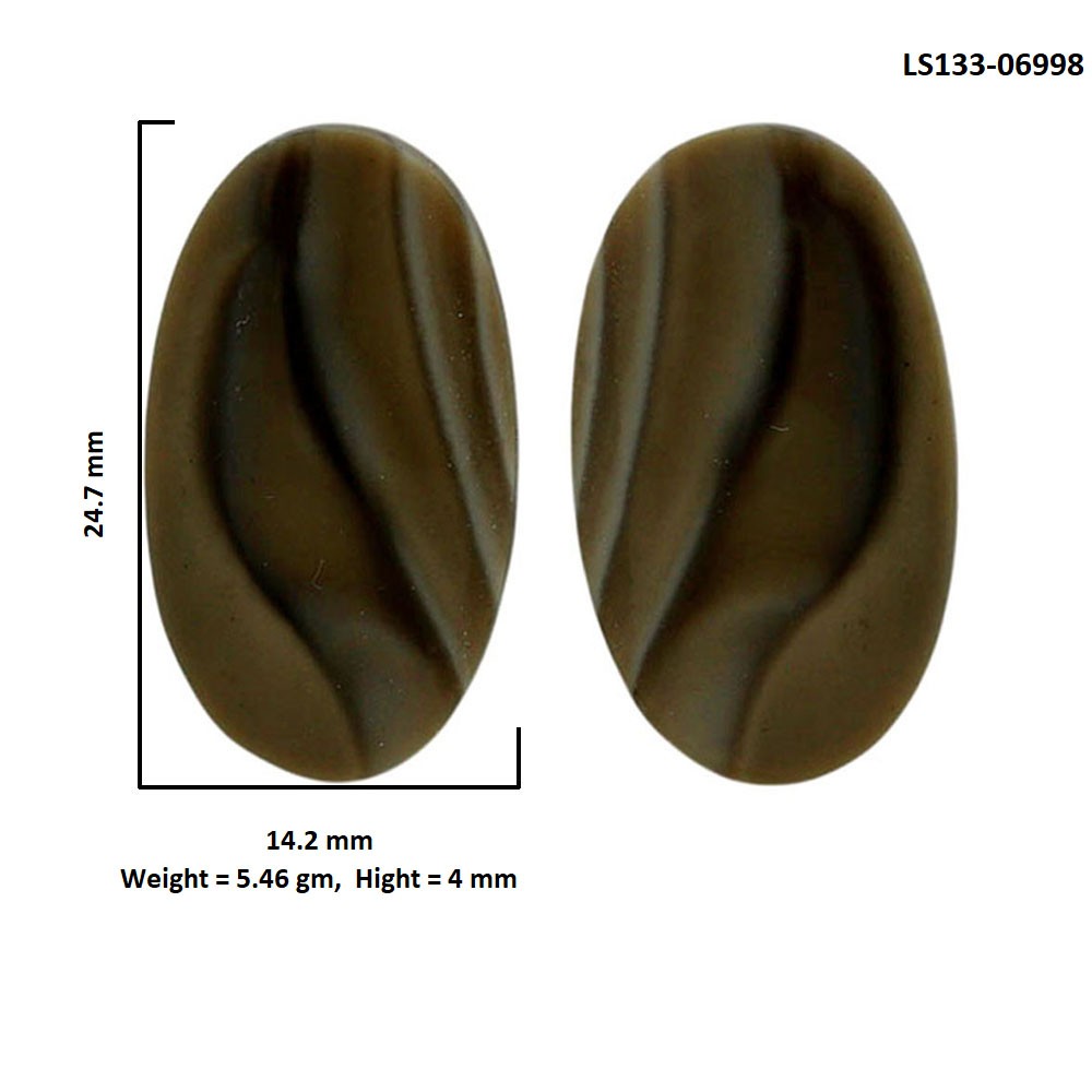 Natural Flint Stone Pair 14.2×24.7×4 mm Oval Shape Polished Gemstone LS133-06998