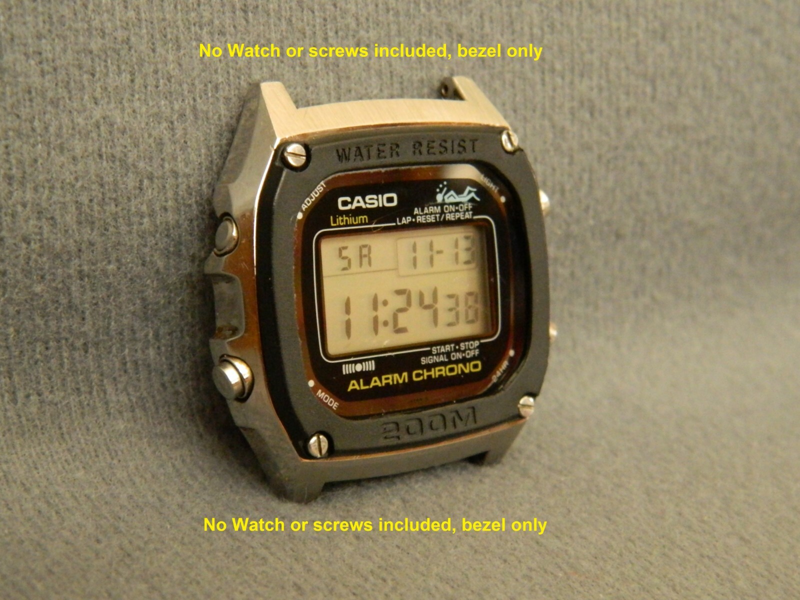 Casio DW-1000, Reproduction Bezel , BLACK