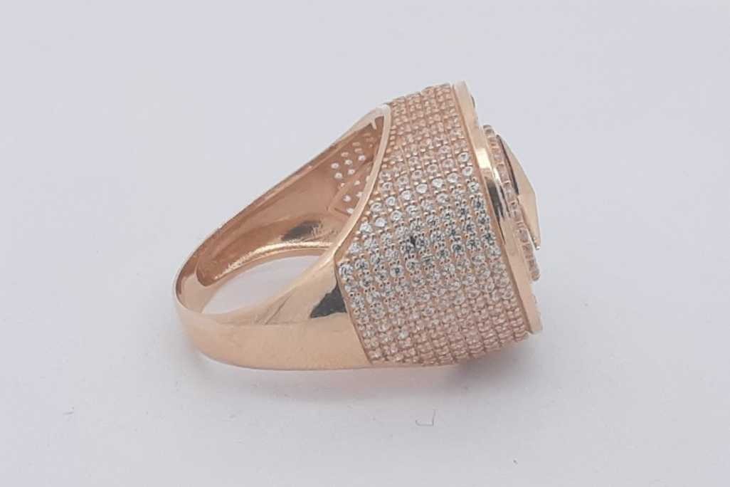 3.2cttw Mercedes Logo Diamond Ring 14k Yellow Gold 8.8 Grams Size 10 Eb0226wxzsa