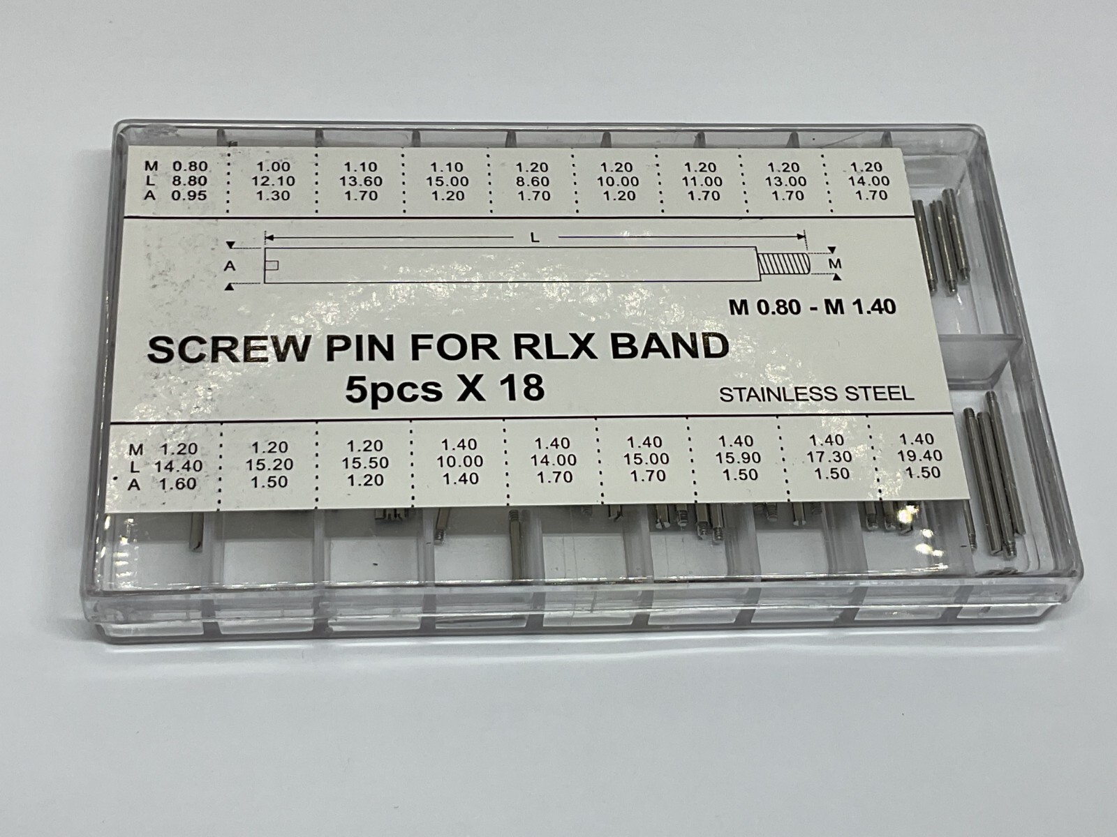 MACHINE TUNED 90 SCREW LINK PINS FOR ROLEX DATEJUST SUBMARINER OYSTER JUBILEE