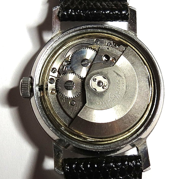 VTG 1960’s SWISS MENS WALTHAM 17’J AUTOMATIC RED POINTER 1700/01 WRISTWATCH RUNS