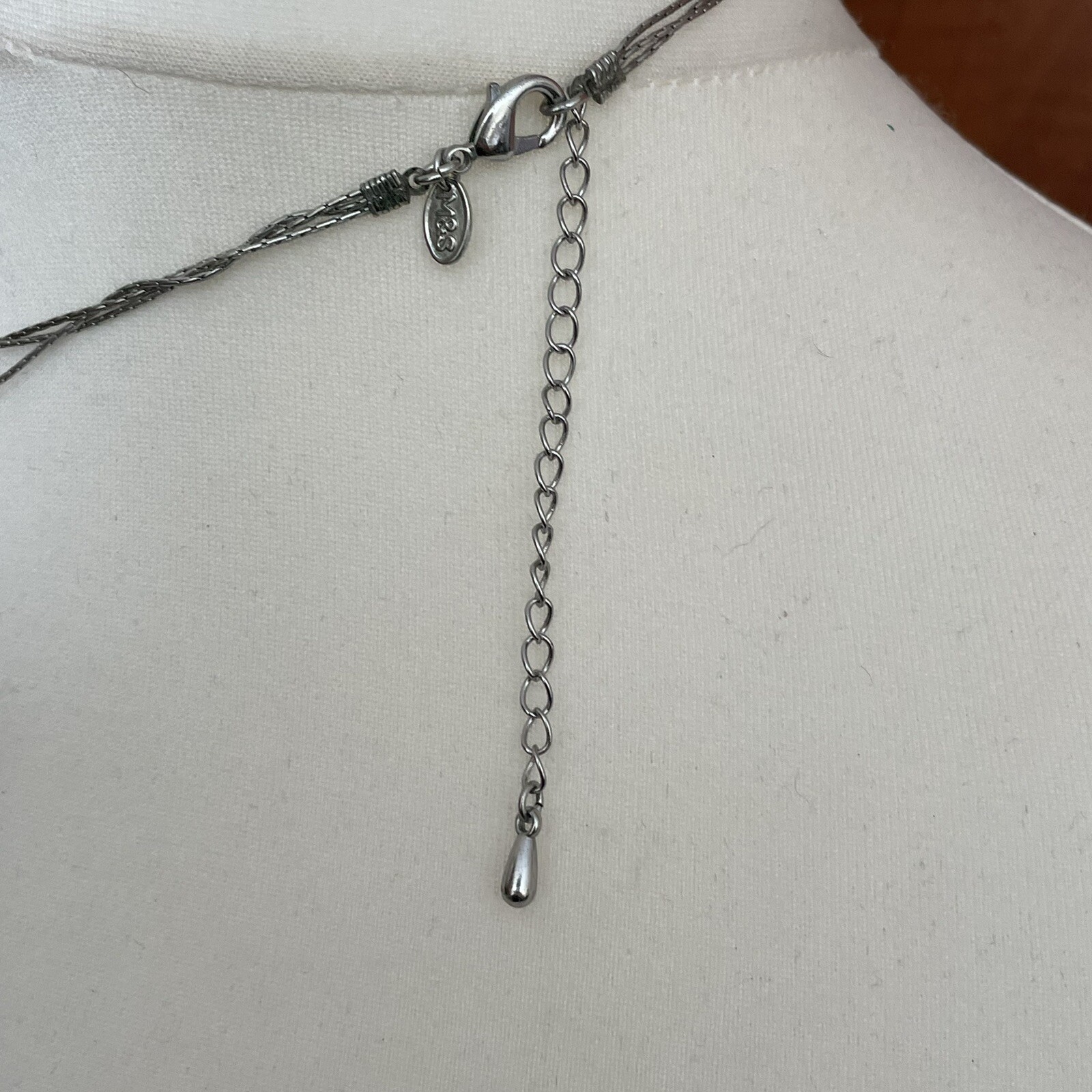 M&S Multi strand Necklace Beaded Three Strands Casual Everyday Wear Fashion