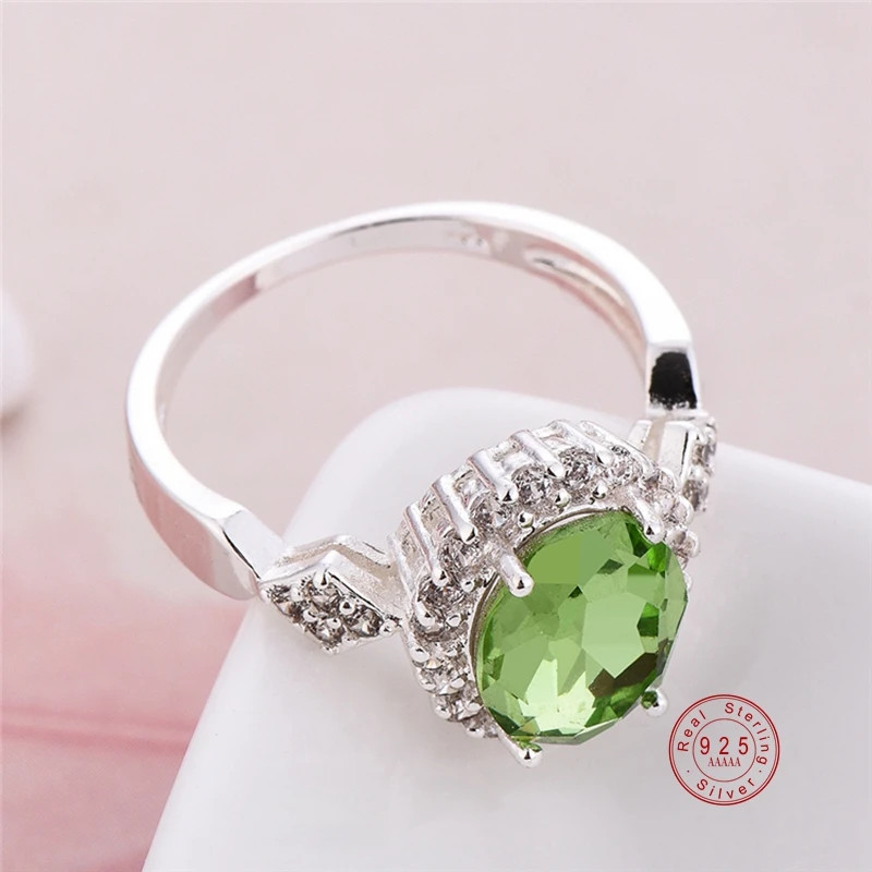 Stackable Ring 925 Sterling Silver Round Black Zircon Tension Mount Jewelry