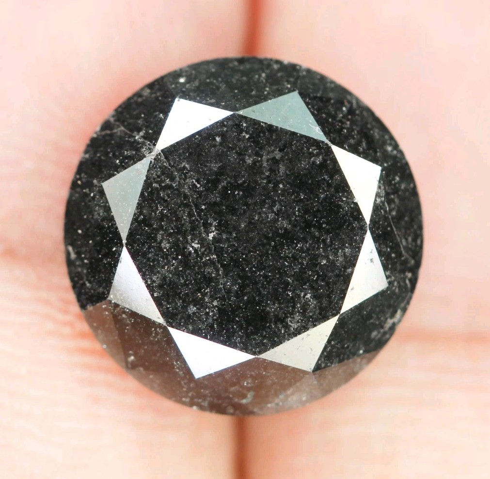 13.43 CT 14.2 MM Natural Loose Round Brilliant Cut Diamond For Ring
