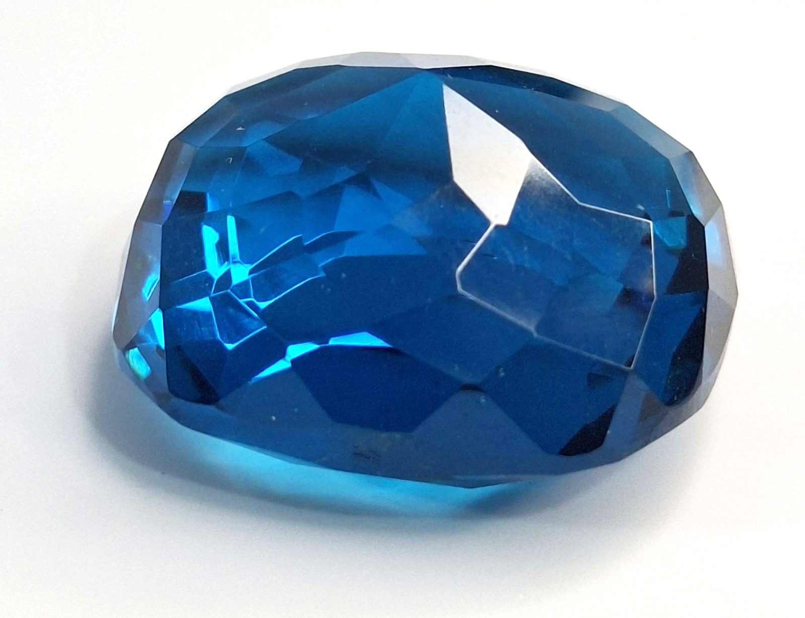 Blue Indicolite Tourmaline Cushion Cut 58-60 Ct Loose Certified Gemstone SP214