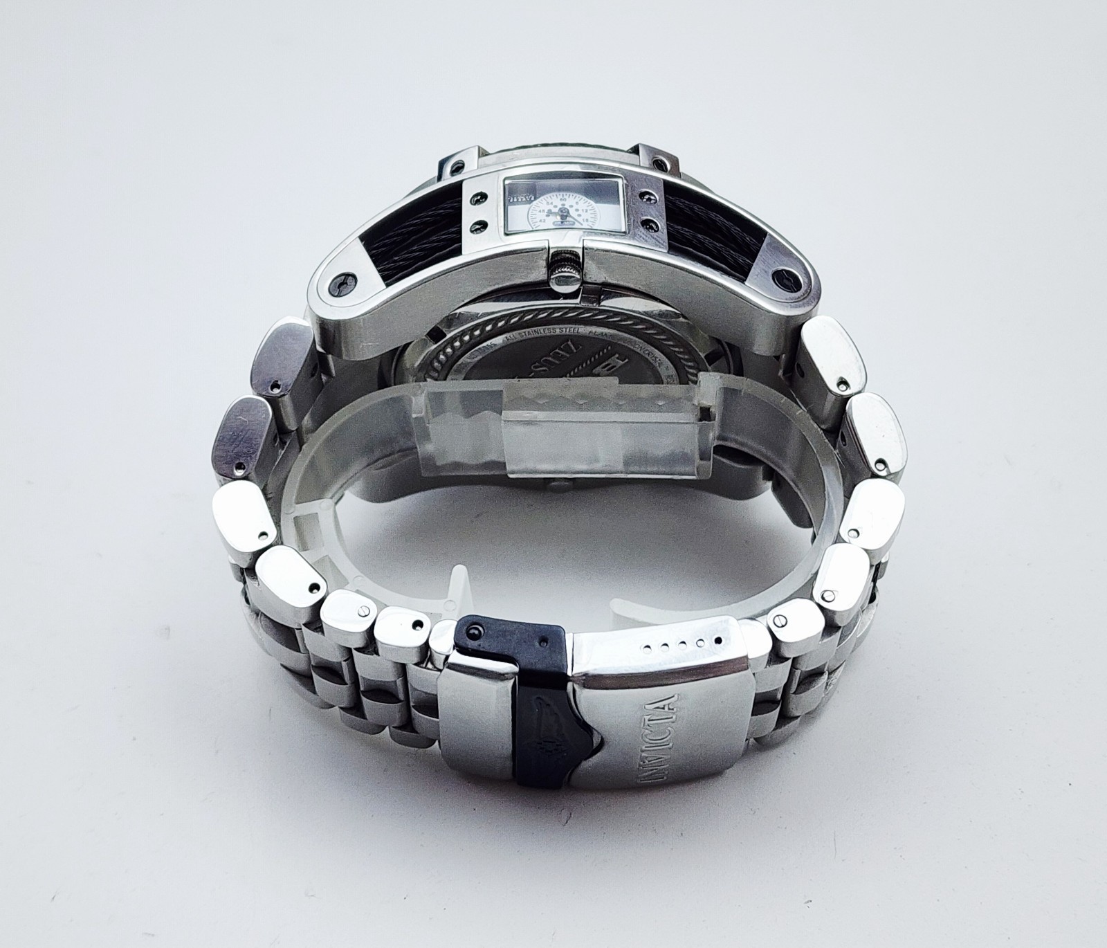 Men’s SWISS OVERSIZED TRAVELER CHRONOGRAPH Watch INVICTA ” Bolt Zeus-Tria” 16955