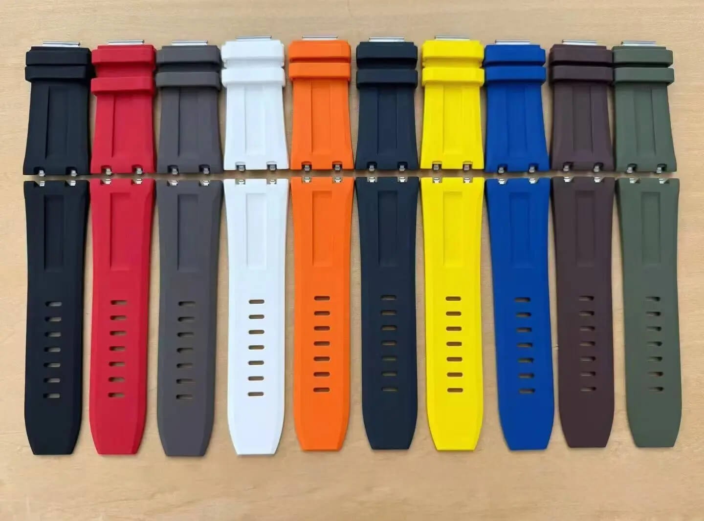 Rubber Strap Easy Change Watch Link Buckle Fits AP Royal Oak Offshore Diver 42mm