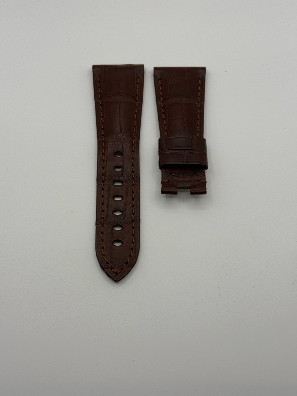 Panerai Dark Brown Alligator Strap Band 26 mm for Deployment Buckle NEW OEM