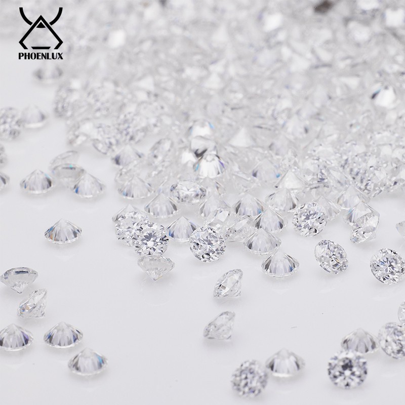 5CT Loose Moissanite Round Gem 0.7mm-3mm Melee Stone D White VVS For Jewelry DIY