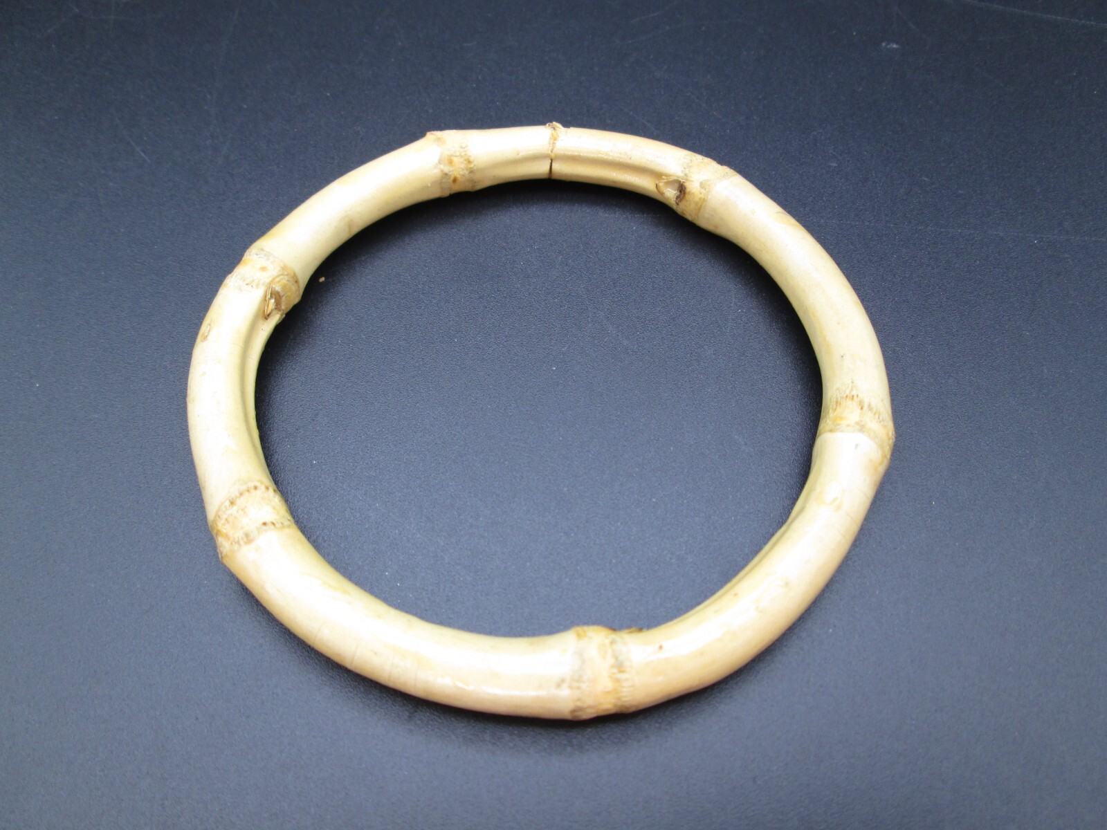 Bamboo Bangle Bracelet Genuine Natural Raised Dimensional Gorgeous 2.75″ Center