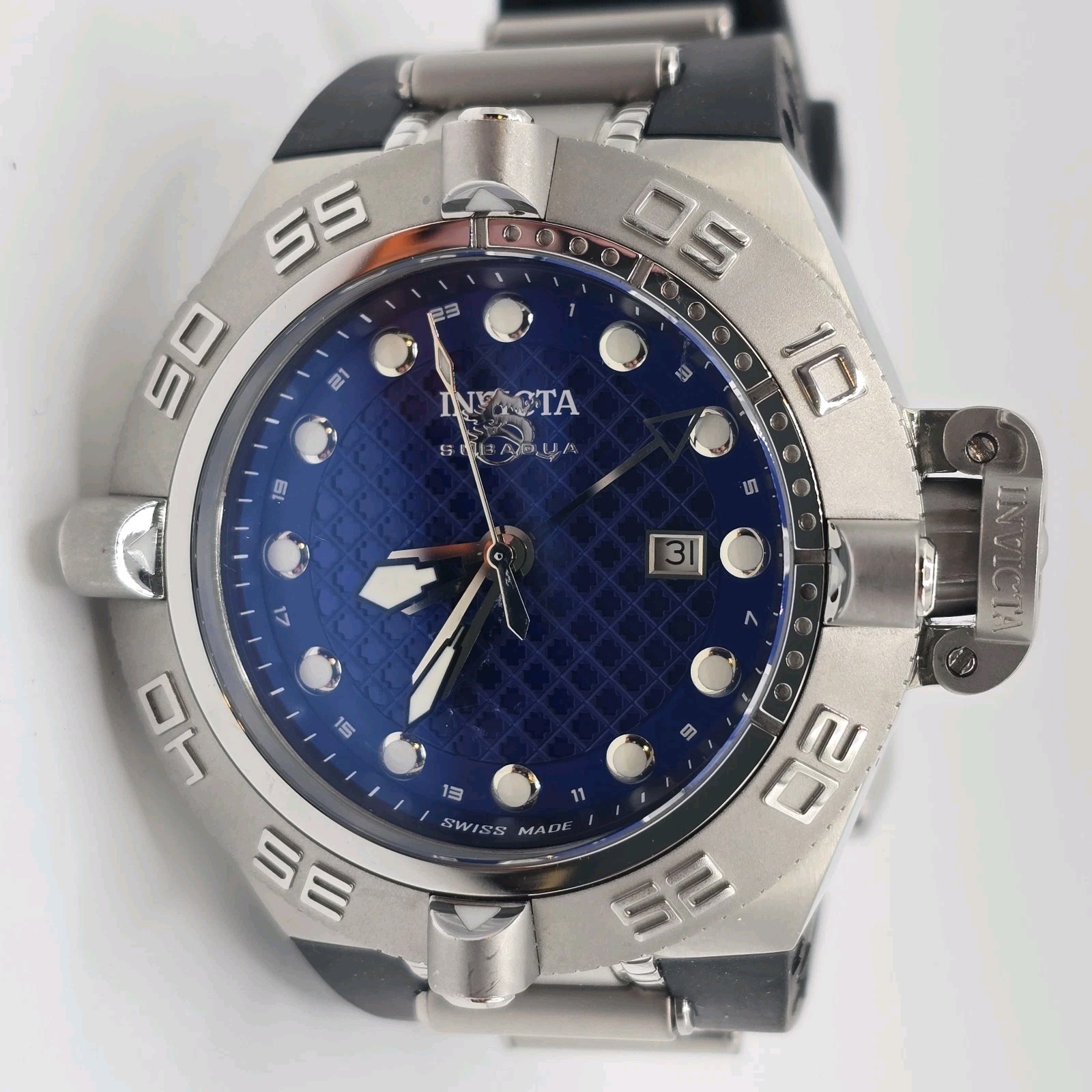 Invicta Subaqua Noma IV Swiss Made Men’s GMT Watch 1155 Blue