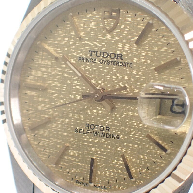 TUDOR Prince Date 74033 Automatic SS/GP Yellow Gold Gold Dial Men’s JDM Watch